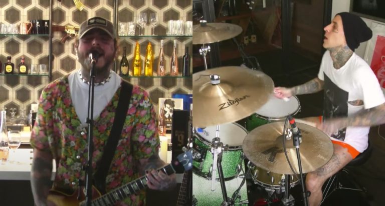 Post Malone Rocks Nirvana Cover Set With Travis Barker and Co.